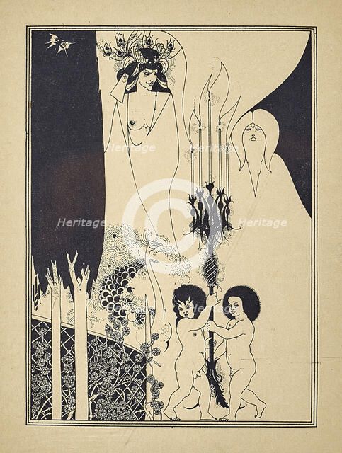 Illustration for Salome by Oscar Wilde, 1894. Creator: Beardsley, Aubrey  .