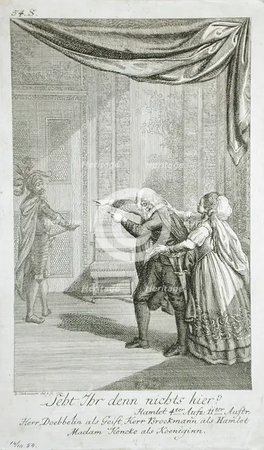 Illustration for Shakespeare's 'Hamlet', 1778. Creator: Daniel Nikolaus Chodowiecki.