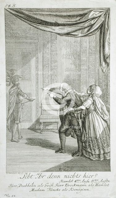 Illustration for Shakespeare's 'Hamlet', 1778. Creator: Daniel Nikolaus Chodowiecki.