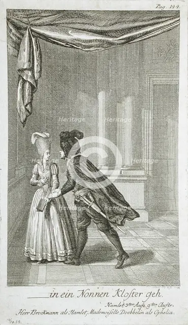 Illustration for Shakespeare's 'Hamlet', 1778. Creator: Daniel Nikolaus Chodowiecki.