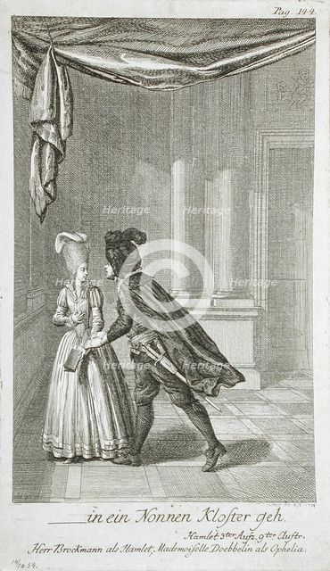 Illustration for Shakespeare's 'Hamlet', 1778. Creator: Daniel Nikolaus Chodowiecki.
