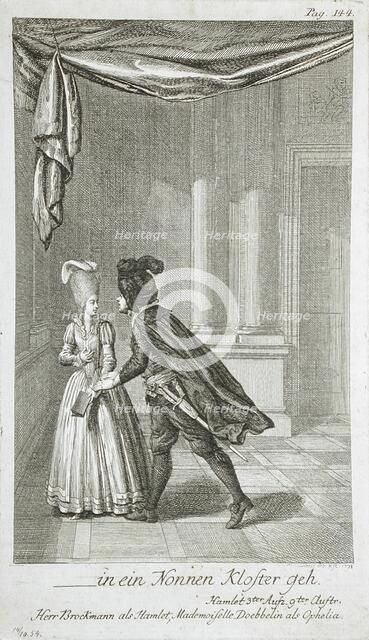 Illustration for Shakespeare's 'Hamlet', 1778. Creator: Daniel Nikolaus Chodowiecki.