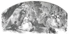 Illustration for sheet music: "We Never Met Again", 1850. Creator: Ebenezer Landells