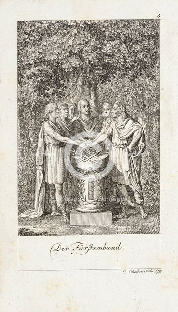 Illustration for 'Six Great Events of the Last Decade', 1791. Creator: Daniel Nikolaus Chodowiecki.