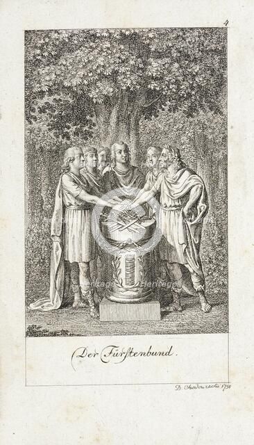 Illustration for 'Six Great Events of the Last Decade', 1791. Creator: Daniel Nikolaus Chodowiecki.