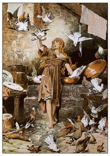 Illustration for "Snow White and the Seven Dwarfs" by Brothers Grimm, c1899. Creator: Zick, Alexander (1845-1907)