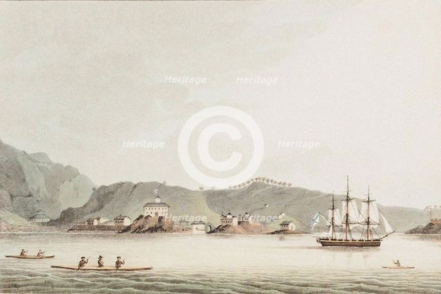 Illustration from A Voyage Round the World In the Years 1803-06, in the Ship Neva, 1814. Artist: Lisyansky, Yuri Fyodorovich (1773-1837)