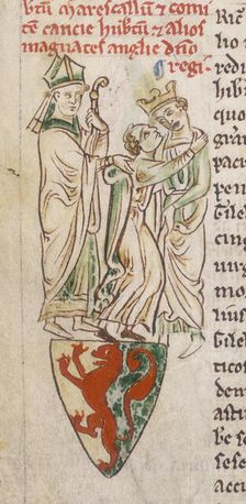 Illustration from a letter containing details of the Magna Carta, c1215. Creator: Unknown