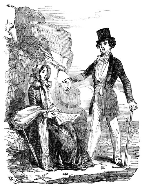 Illustration from "A Long-Vacation Vigil" by Cuthbert Bede, B.A., 1854. Creator: Unknown.