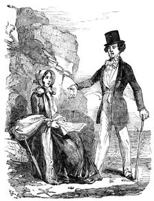 Illustration from "A Long-Vacation Vigil" by Cuthbert Bede, B.A., 1854. Creator: Unknown