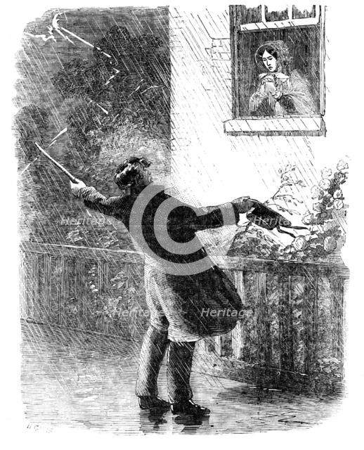 Illustration from "A Long-Vacation Vigil" by Cuthbert Bede, B.A., 1854. Creator: Unknown.