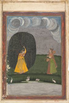 Illustration from a Ragamala Series (Garland of Musical Modes), late 18th century. Creator: Unknown