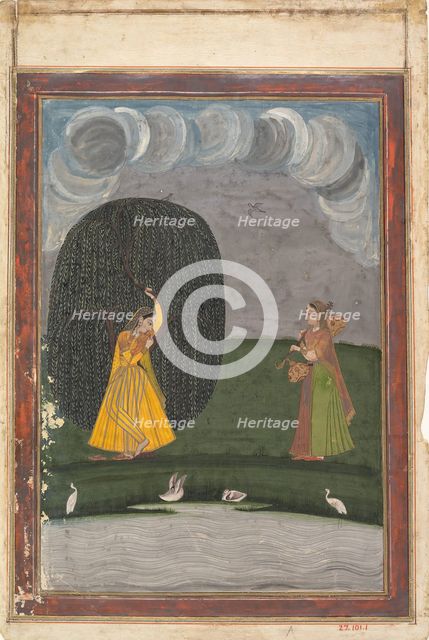 Illustration from a Ragamala Series (Garland of Musical Modes), late 18th century. Creator: Unknown.