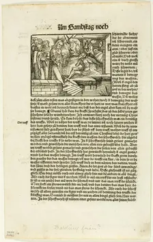 Illustration from Das Buch der Evangelien, plate eighteen from Woodcuts...assembled... 1937. Creators: Unknown, Max Geisberg