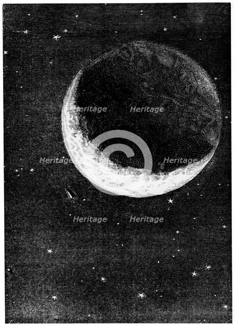 Illustration from De la Terre a la Lune by Jules Verne, 1865. Artist: Unknown