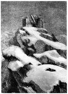 Illustration from De la Terre a la Lune by Jules Verne, 1865