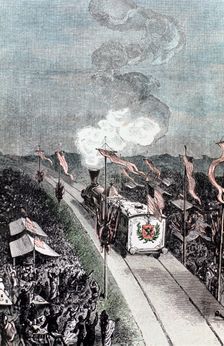 Illustration from De la Terre a la Lune by Jules Verne, 1865