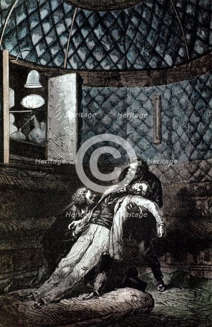 Illustration from De la Terre a la Lune by Jules Verne, 1865. Artist: Unknown