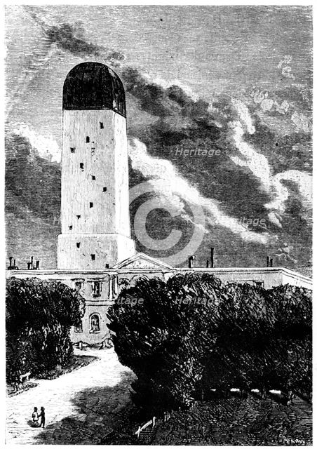 Illustration from De la Terre a la Lune by Jules Verne, 1865. Artist: Unknown