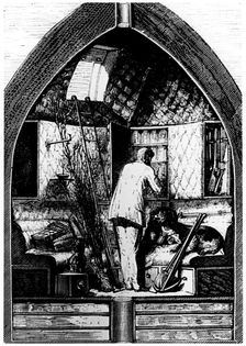 Illustration from De la Terre a la Lune by Jules Verne, 1865