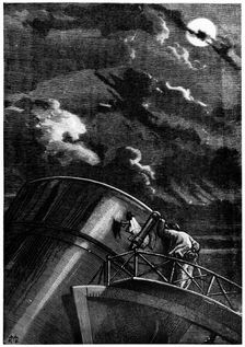 Illustration from De la Terre a la Lune by Jules Verne, 1865