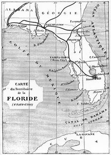 Illustration from De la Terre a la Lune by Jules Verne, 1865
