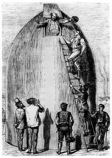 Illustration from De la Terre a la Lune by Jules Verne, 1865