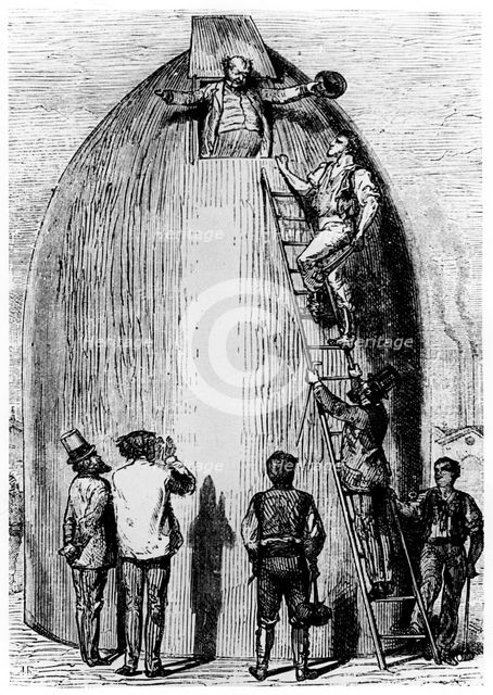 Illustration from De la Terre a la Lune by Jules Verne, 1865. Artist: Unknown