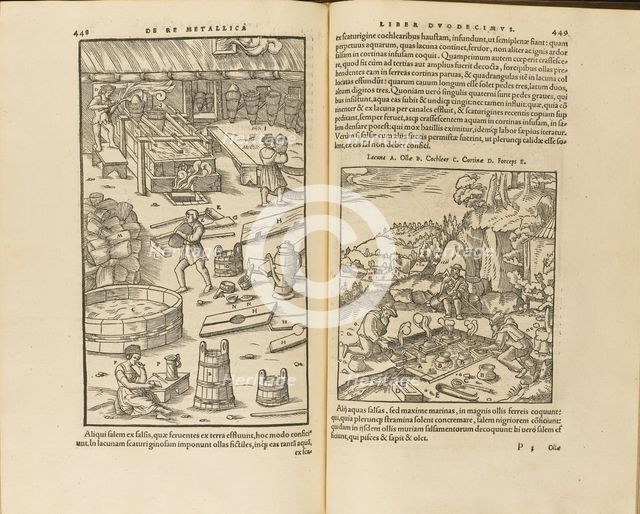 Illustration from De re metallica libri XII by Georgius Agricola, 1556. Artist: Anonymous  