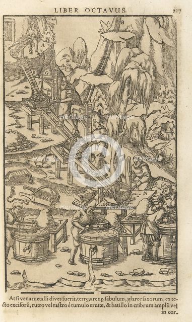 Illustration from De re metallica libri XII by Georgius Agricola, 1556. Artist: Anonymous  