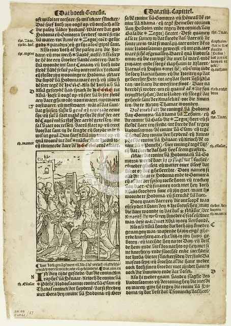 Illustration from Die Bibel (Vorsterman), plate 57 from Woodcuts from Books of the XVI Century, 1528 Creator: Jan Swart Van Groningen.