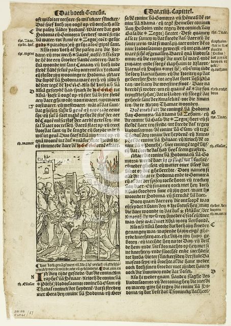 Illustration from Die Bibel (Vorsterman), plate 57 from Woodcuts from Books of the XVI Century, 1528 Creator: Jan Swart Van Groningen.
