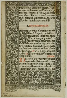 Illustration from Horae, plate 63 from Woodcuts from Books of the XVI Century, 1514. Creator: Unknown