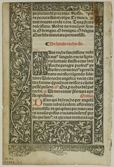 Illustration from Horae, plate 63 from Woodcuts from Books of the XVI Century, 1514. Creator: Unknown