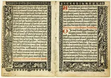 Illustration from Hortulus animae, plate 31 from Woodcuts..., 1514, assembled...1937. Creators: Unknown, Max Geisberg