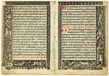 Illustration from Hortulus animae, plate 31 from Woodcuts..., 1514, assembled...1937. Creators: Unknown, Max Geisberg