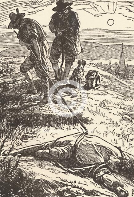 'Illustration from 'History of the Plague' (Defoe)', 1862, (1923). Artist: Frederic Shields.