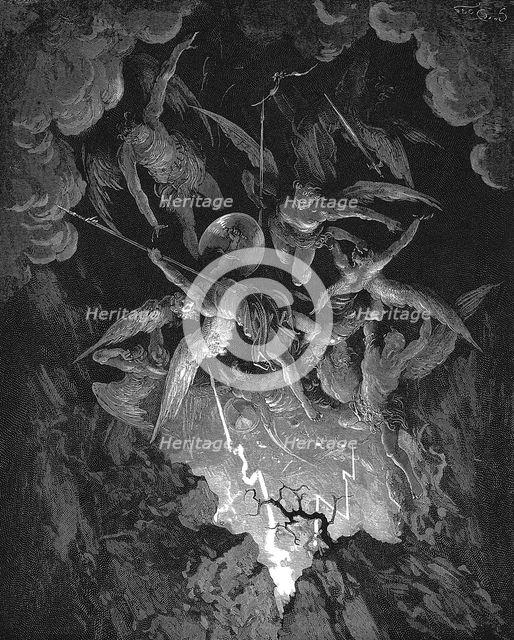 Illustration from John Milton's "Paradise Lost", 1866. Creator: Gustave Doré.