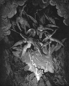 Illustration from John Milton's "Paradise Lost", 1866. Creator: Gustave Doré