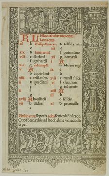 Illustration from Officium B.M.V., plate 62 from Woodcuts from Books of the XVI Century, 1505... Creator: Unknown