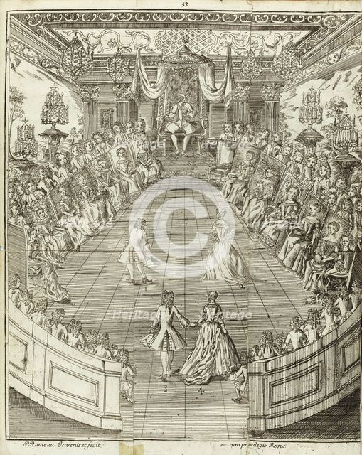 Illustration from Le Maître à danser, 1734. Artist: Rameau, Pierre (1674-1748)