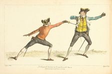 Illustration from "L'école des armes" by Angelo Domenico Malevolti, 1763. Creator: Gwyn; James (1700-1769)