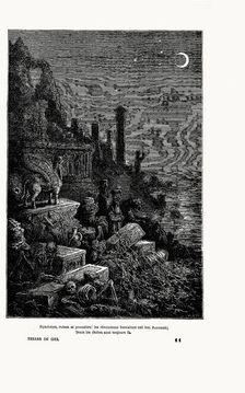 Illustration from "Les terres du ciel voyage astronomique sur les autres mondes" by Camille..., 1884 Creator: Anonymous