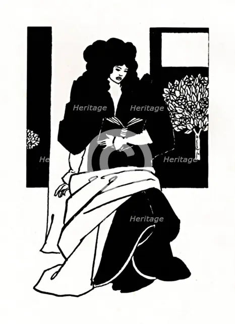 'Illustration from Morte D'Arthur', 1893-1894, (1923). Artist: Aubrey Beardsley.