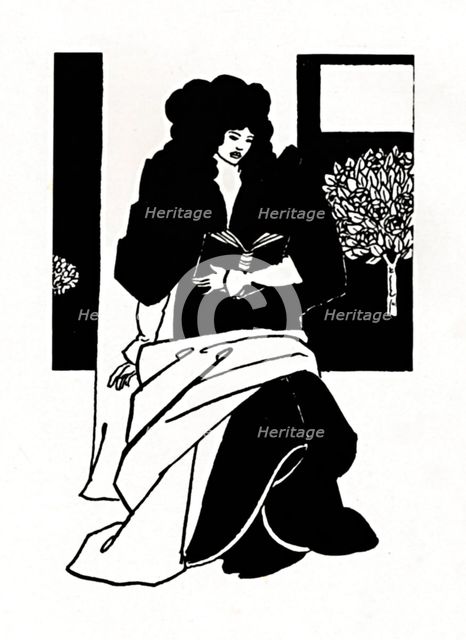 'Illustration from Morte D'Arthur', 1893-1894, (1923). Artist: Aubrey Beardsley.