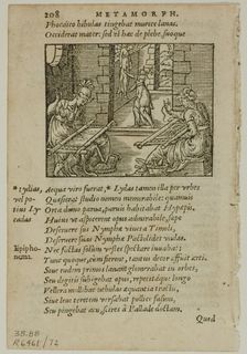 Illustration from Metamorphosis by Ovidius, plate 72 from Woodcuts from Books of the XVI Cent...1937 Creator: Unknown