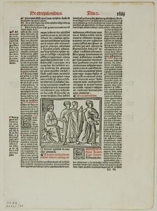 Illustration from Sextus decretalium liber by Bonifce VIII, plate 84 from Woodcuts from...1937. Creators: Unknown, Pope Boniface VIII, Max Geisberg