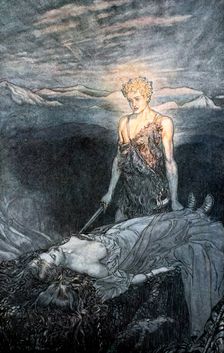 Illustration from "Siegfried and the Twilight of the Gods", 1924. Creator: Arthur Rackham
