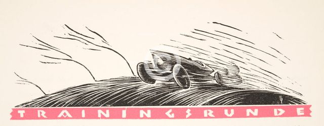 Illustration from Styl, pub. 1922 (pochoir Print)