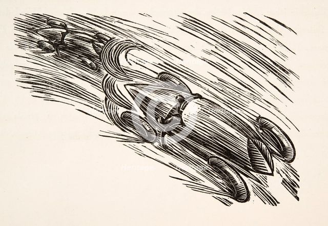 Illustration from Styl, pub. 1922 (pochoir Print)